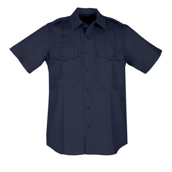 NEW 5.11 TACTICAL MENS LARGE TWILL PDU CLASS B S/S SHIRT 71177 BLACK LARGE - Picture 1 of 1